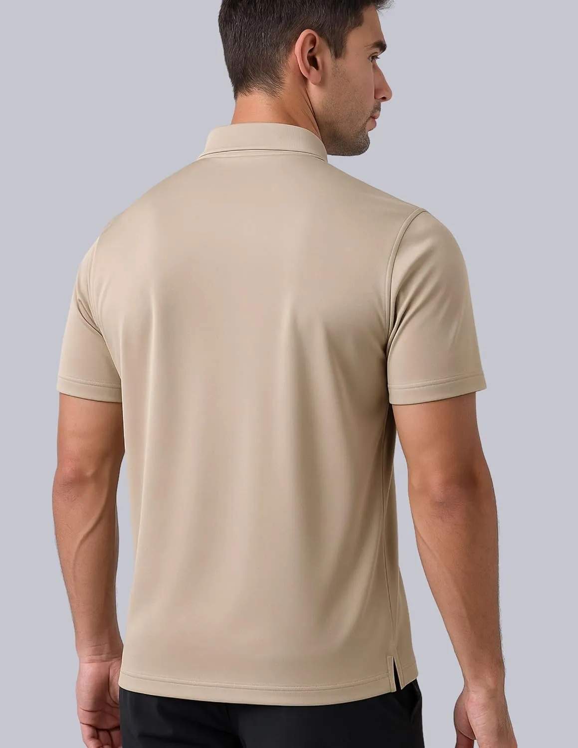 3-Pack Mens Golf Shirt Performance Sport Short Sleeve Moisture Wicking Dry Fit Golf Polo Active Shirts for Men