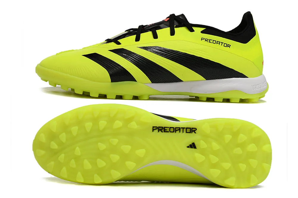 Adidas Predator 24 Elite Indoor Shoes - Chartreuse Green | Jade Black - FREE SHIPPING WORLDWIDE