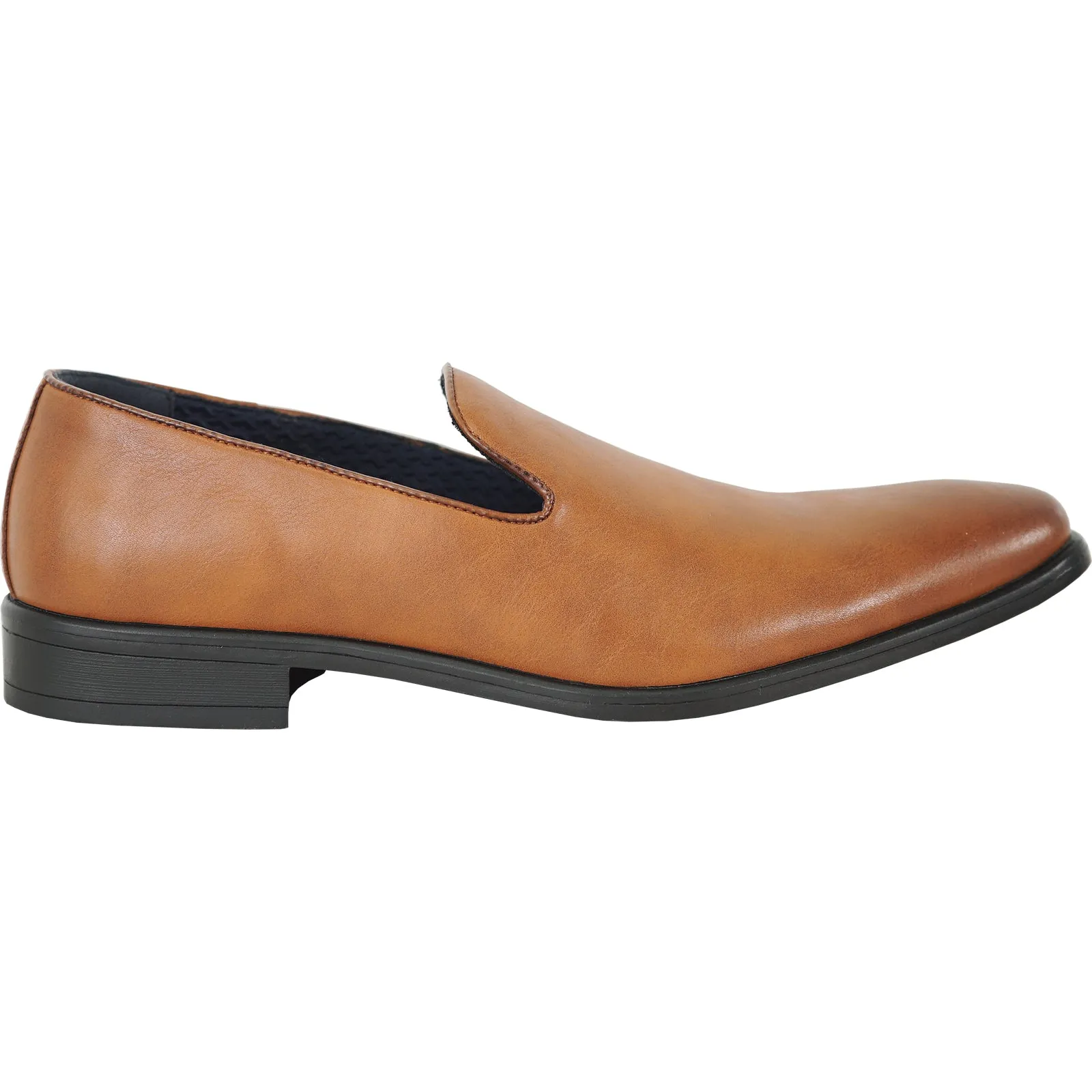 ALLURE MEN Dress Shoe AL04 Oxford Formal Tuxedo for Prom & Wedding COGNAC