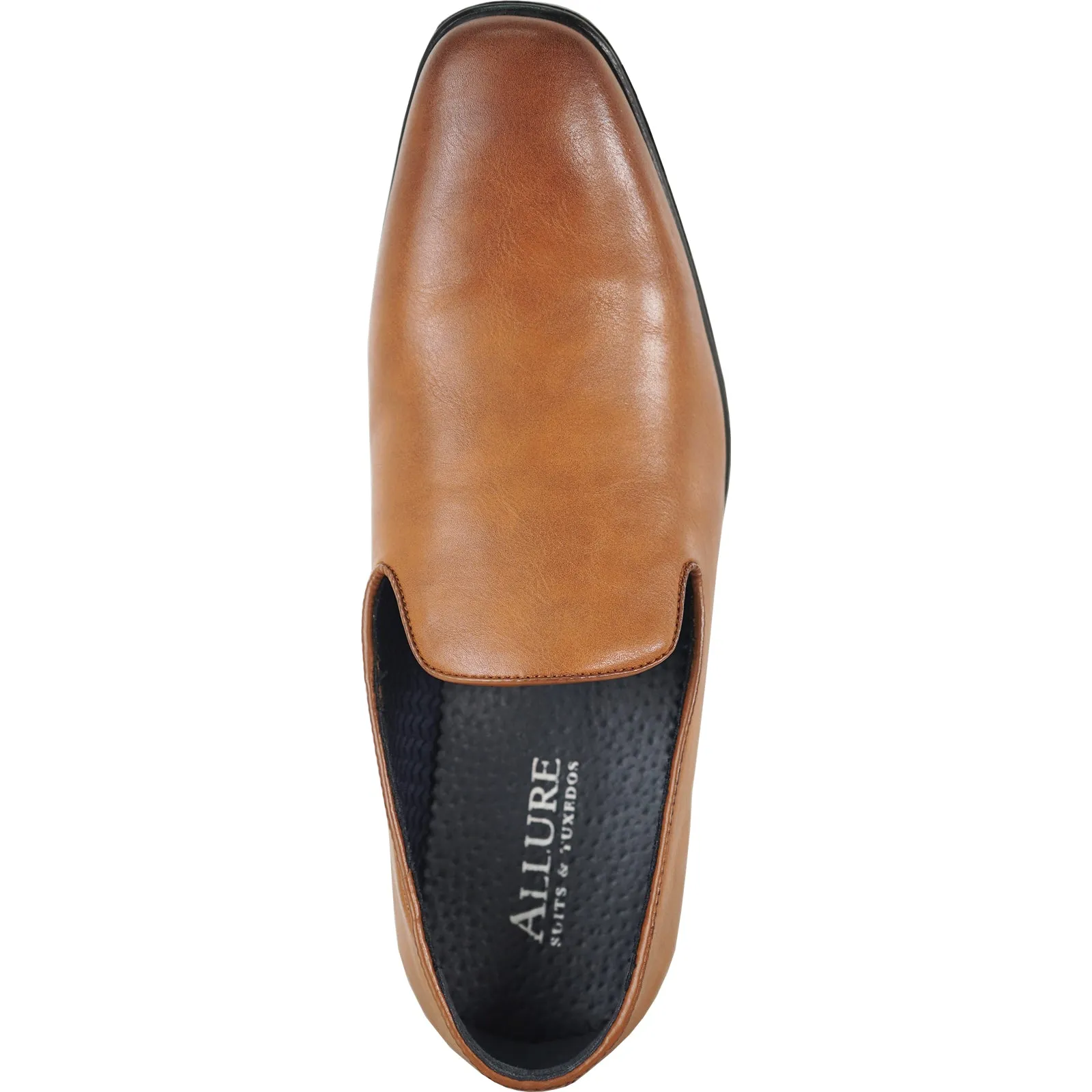 ALLURE MEN Dress Shoe AL04 Oxford Formal Tuxedo for Prom & Wedding COGNAC