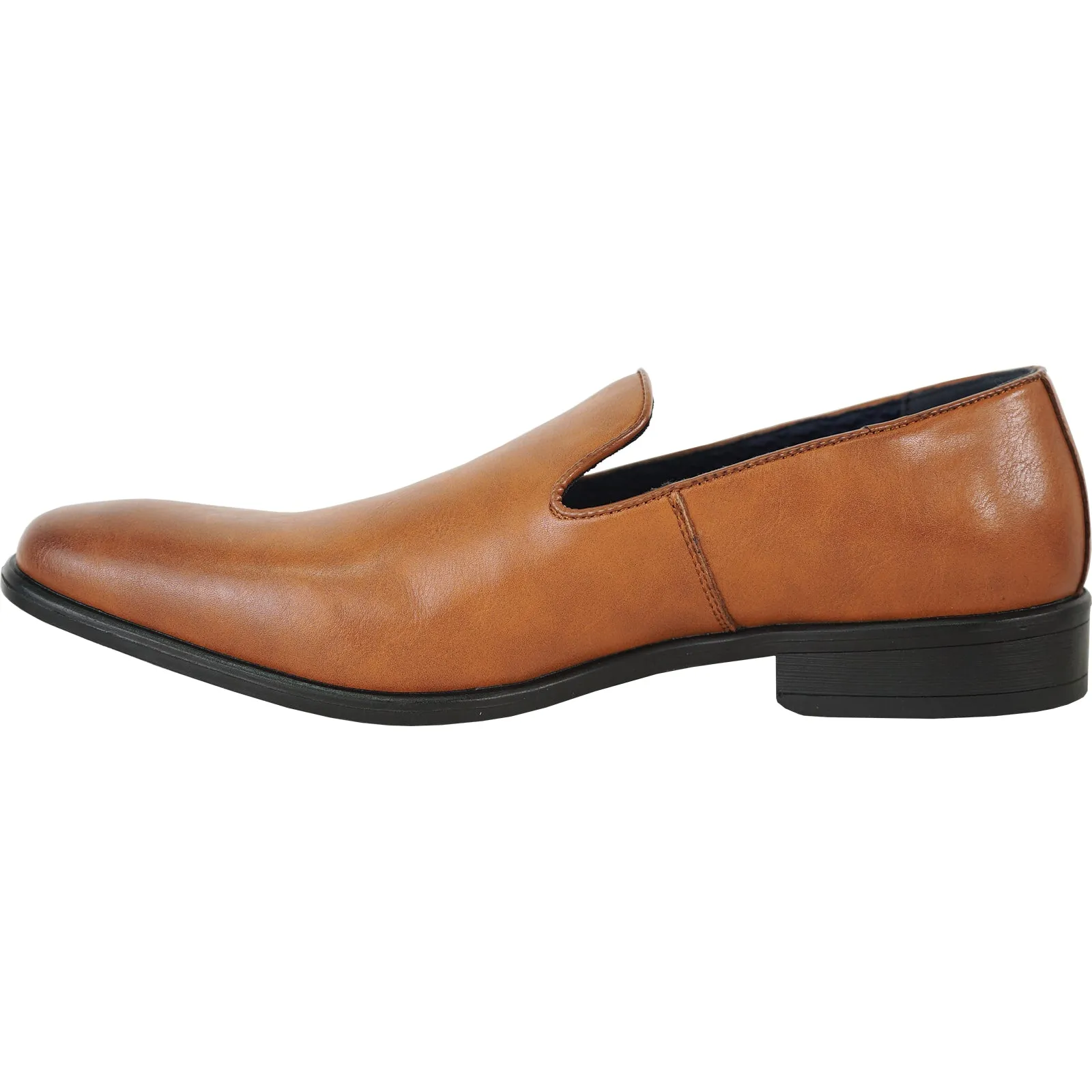 ALLURE MEN Dress Shoe AL04 Oxford Formal Tuxedo for Prom & Wedding COGNAC