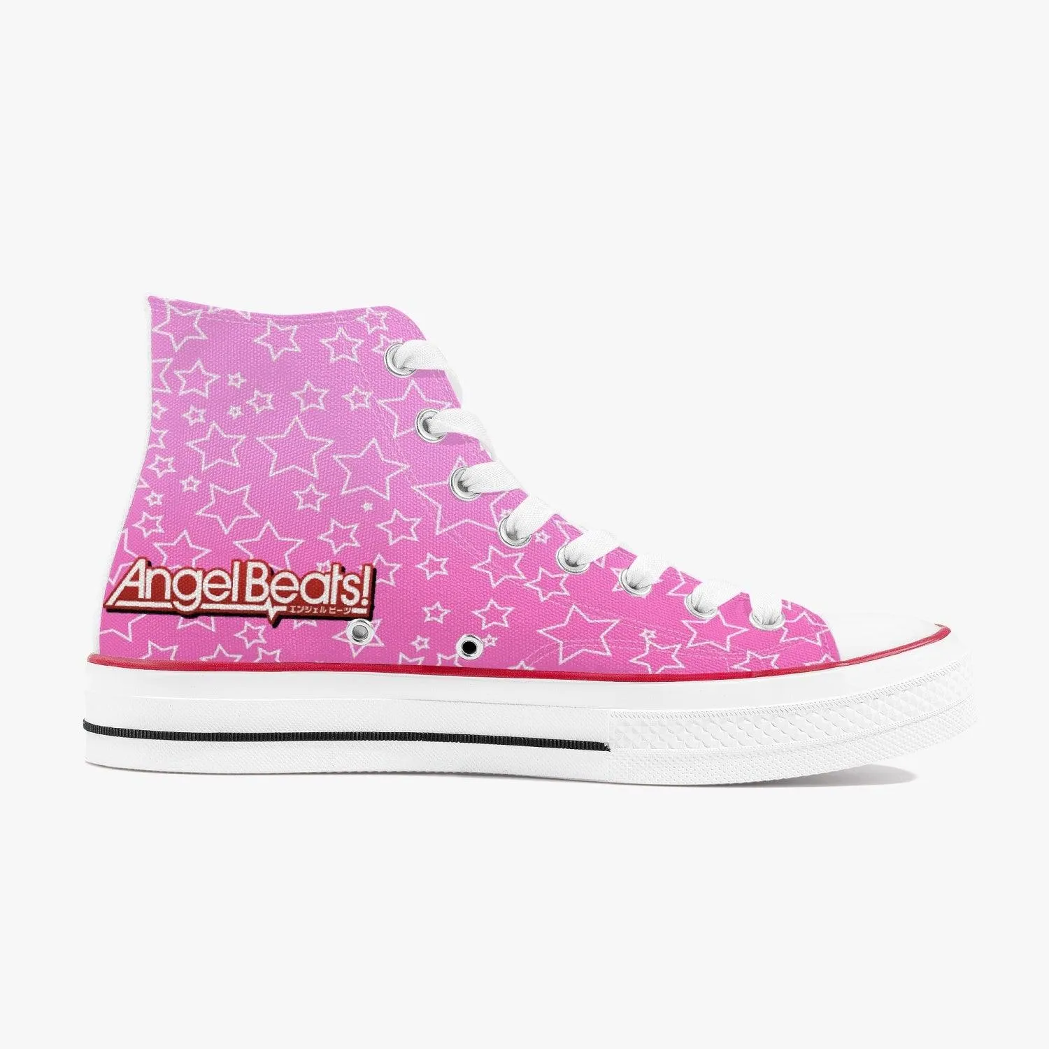 Angel Beats Yui A-Star High White Anime Shoes