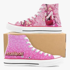Angel Beats Yui A-Star High White Anime Shoes