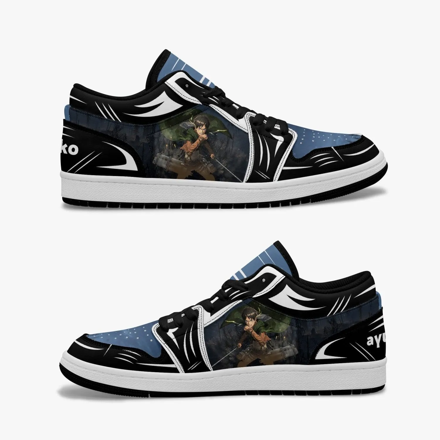 Attack On Titan Eren Yeager JD1 Low Anime Shoes