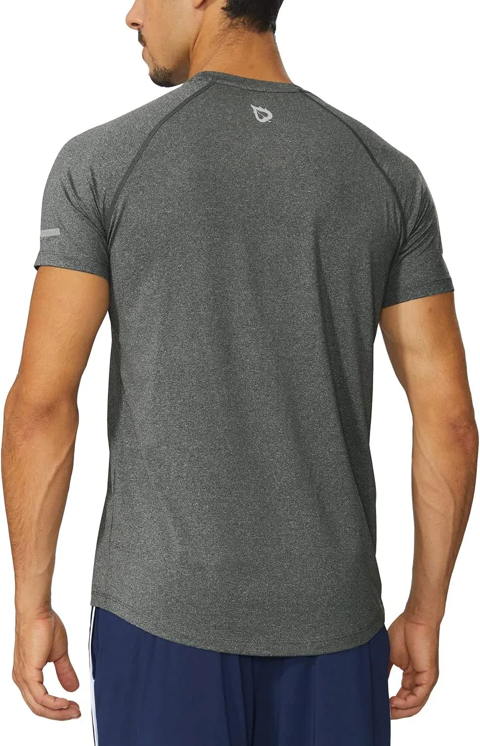 baleaf Men's Running Workout Shirts Short Sleeve Athletic T-Shirt Quick Dry