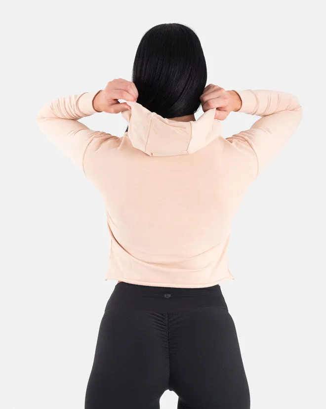 BIINK Crop Hoodie WOMEN - Beige