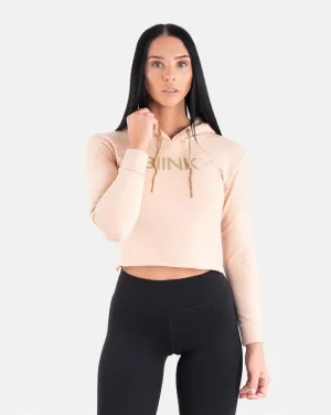 BIINK Crop Hoodie WOMEN - Beige