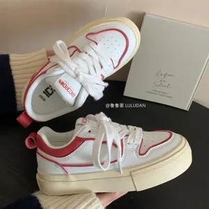 binfenxie  -  White Sports Shoes Woman Platform Sneakers Vintage Casual Flats Kawaii Vulcanize Korean Canvas Harajuku Tennis Female