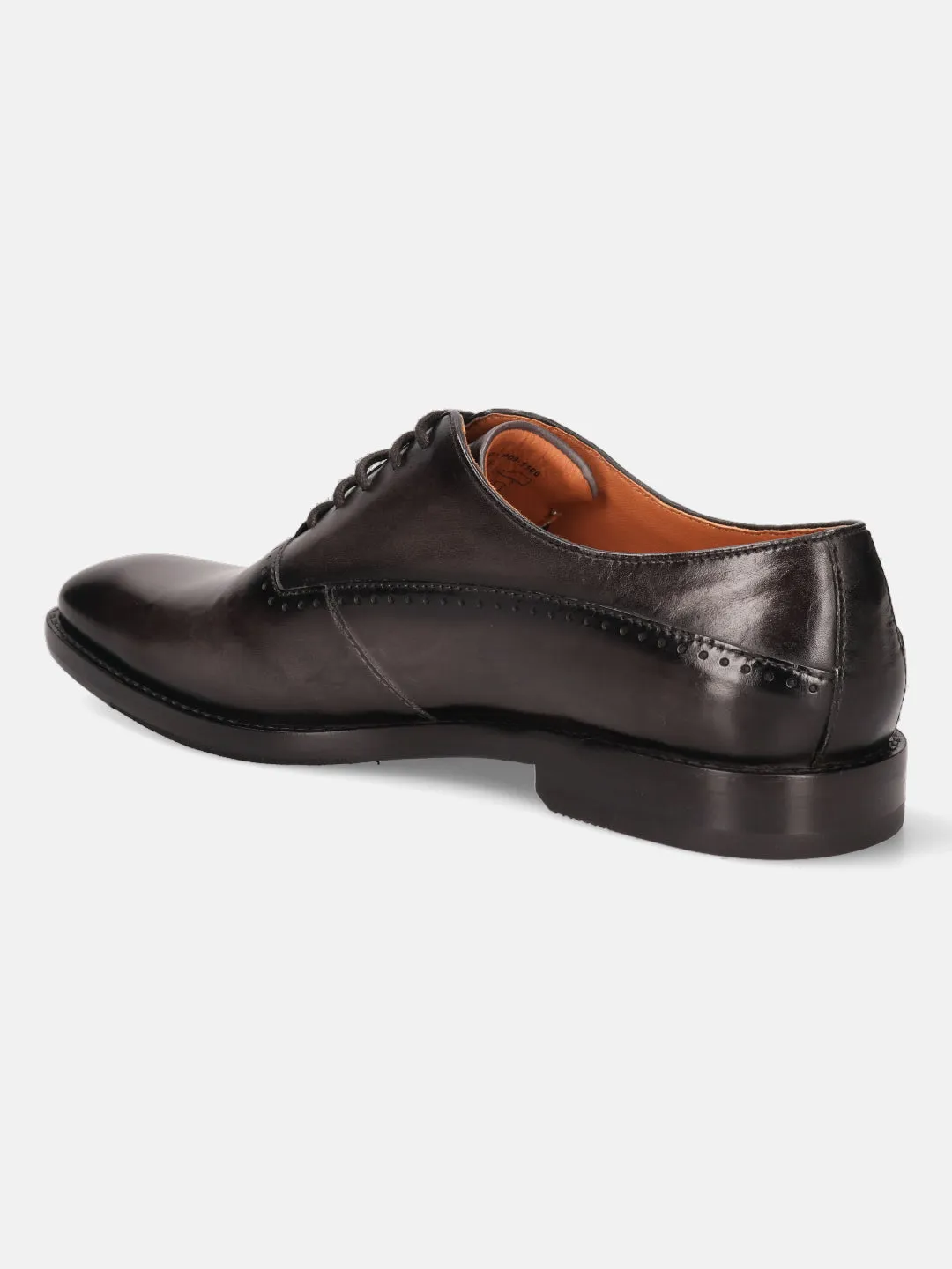bugatti Dark Grey Premium Leather Formal Oxford Shoes