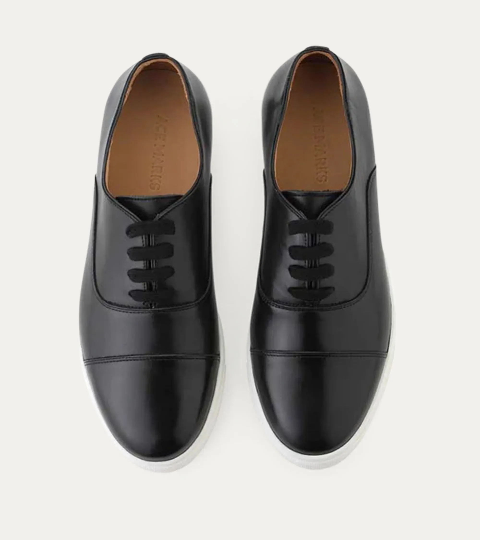 Cap Toe Oxford Sneaker In Black