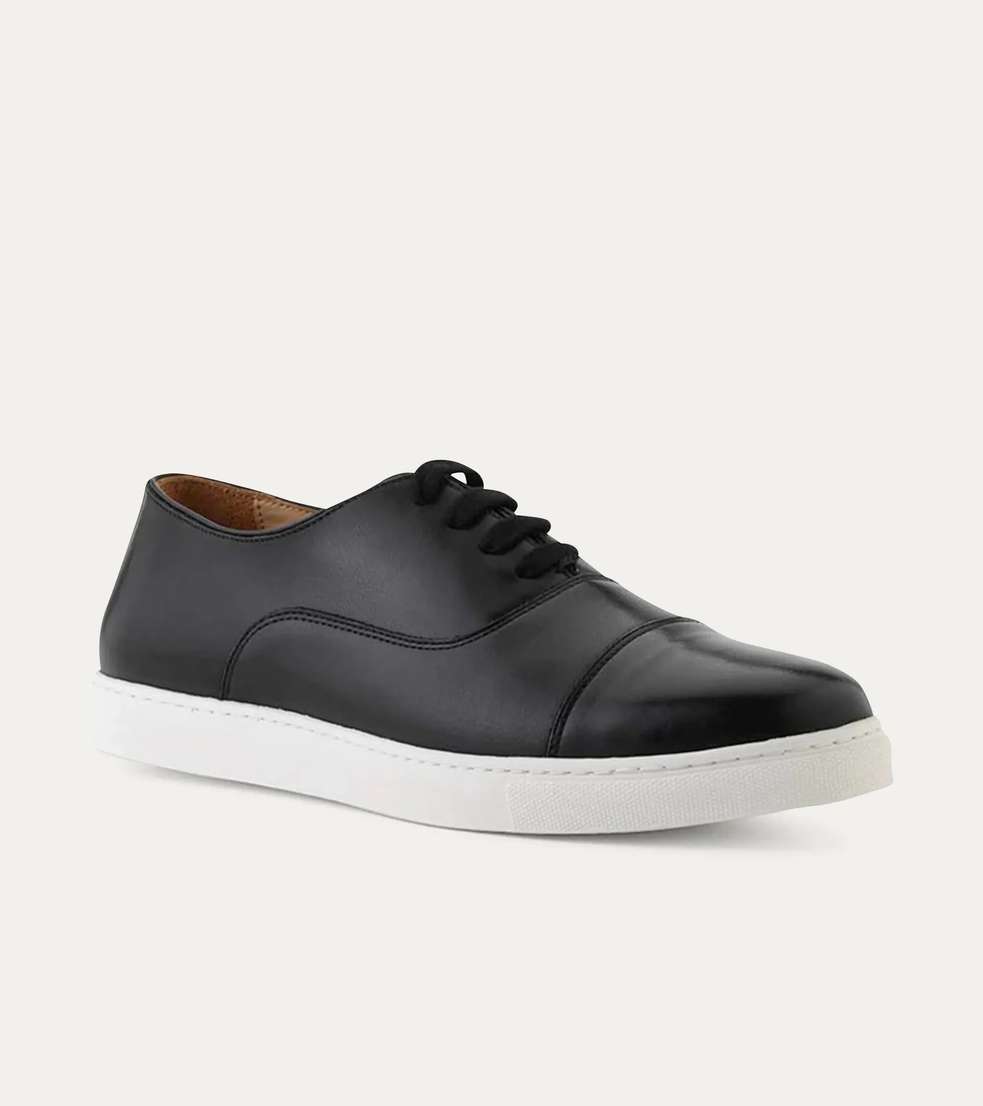 Cap Toe Oxford Sneaker In Black