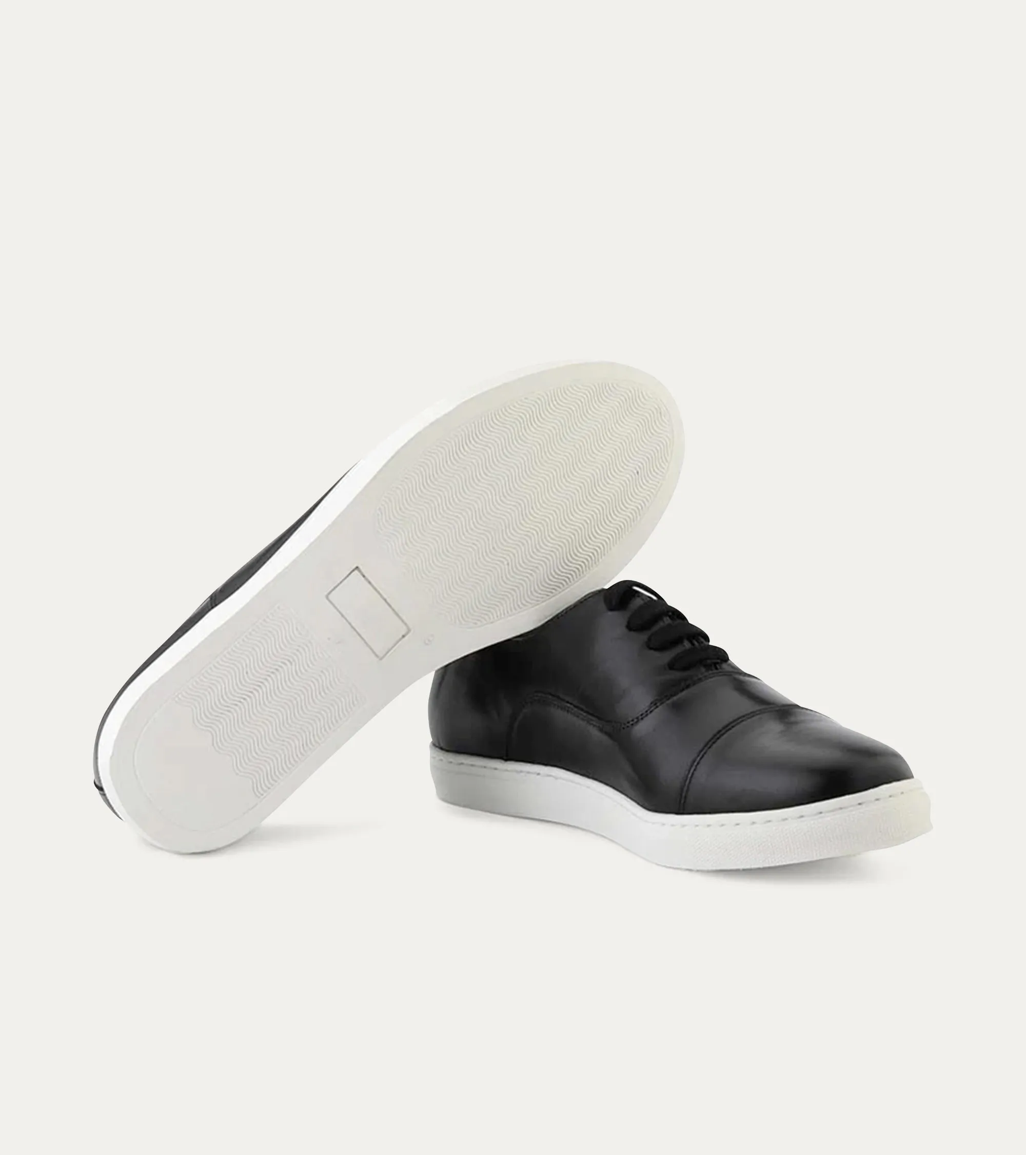 Cap Toe Oxford Sneaker In Black
