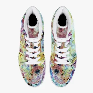 Conscious Psychedelic Split-Style High-Top Sneakers