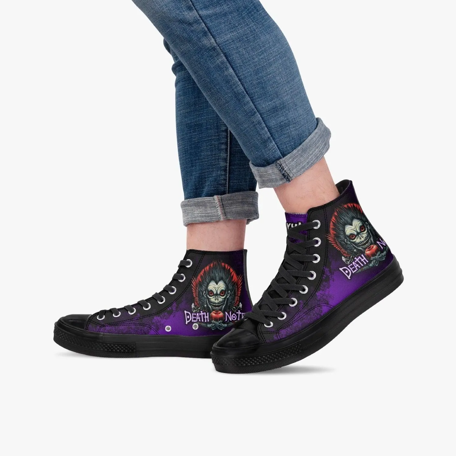 Death Note Ryuk Purple Black A-Star High Anime Shoes