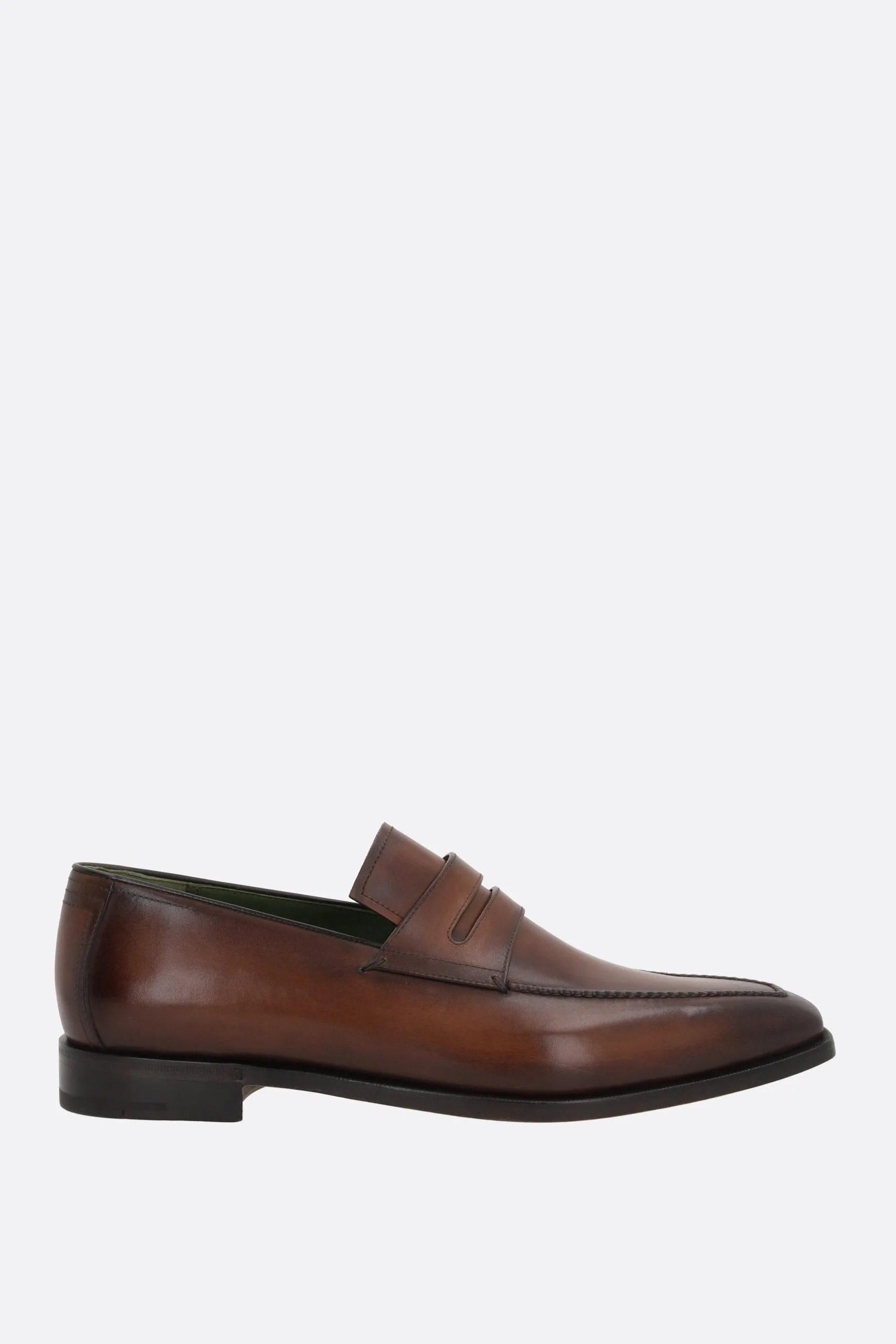 Démesure Square-Toe Venezia Leather Loafers