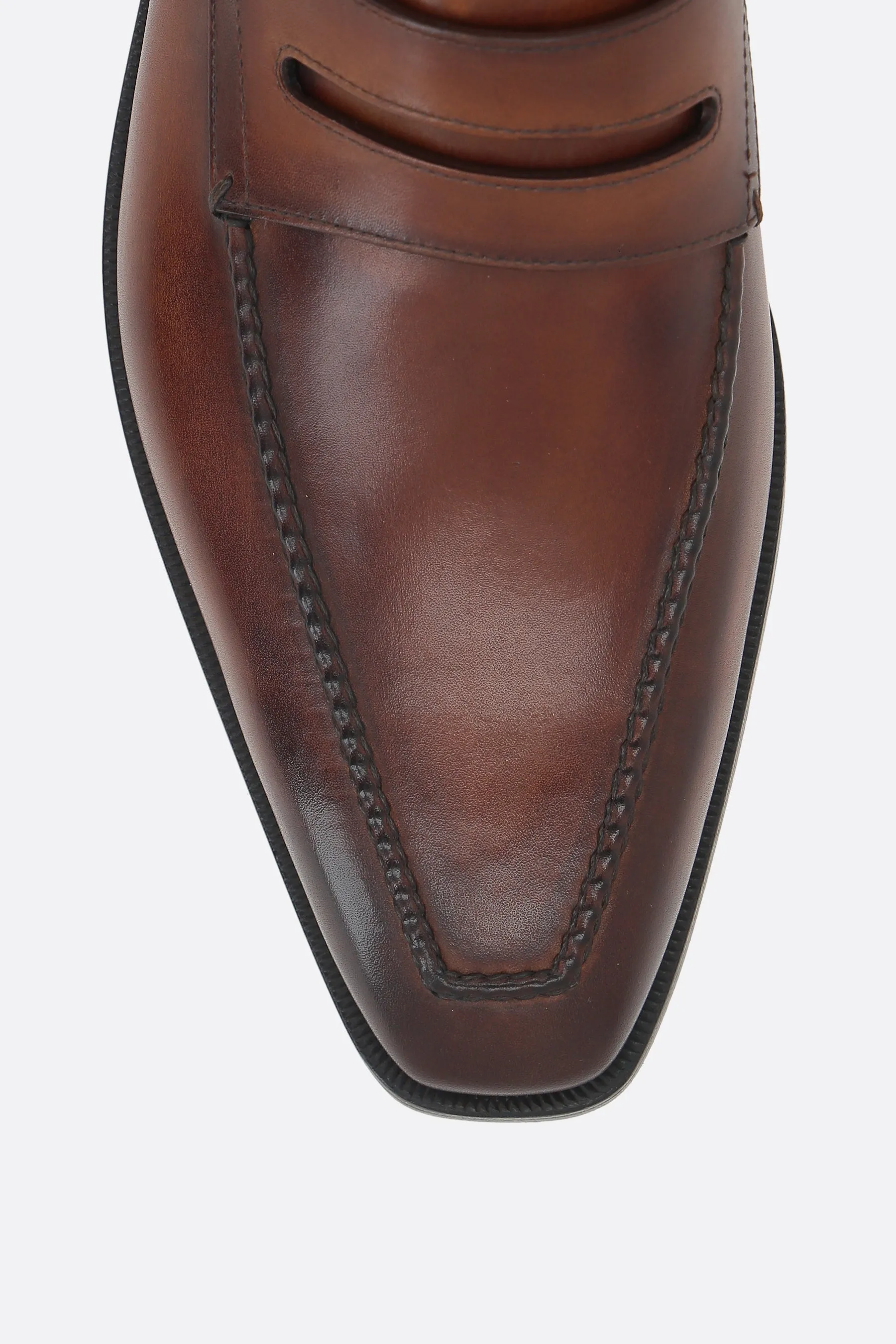 Démesure Square-Toe Venezia Leather Loafers