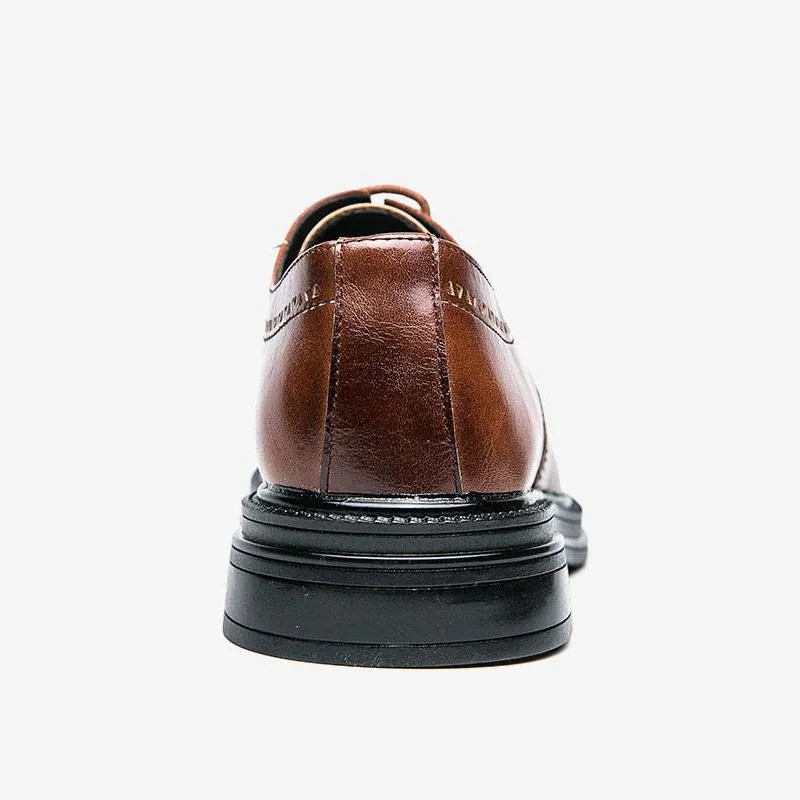 Dress Shoes Leather Oxford Lace Up