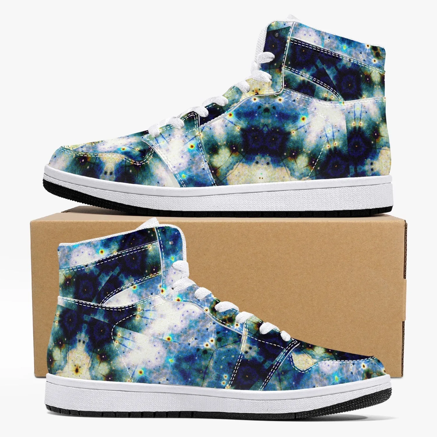 Kithin Psychedelic Split-Style High-Top Sneakers
