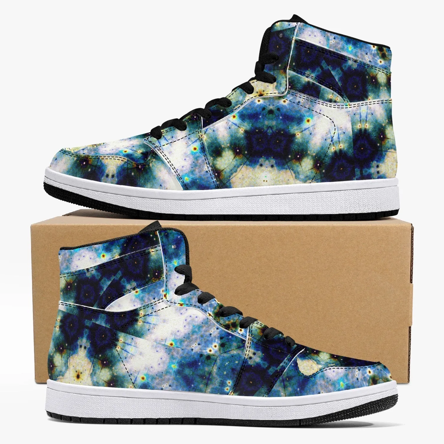 Kithin Psychedelic Split-Style High-Top Sneakers