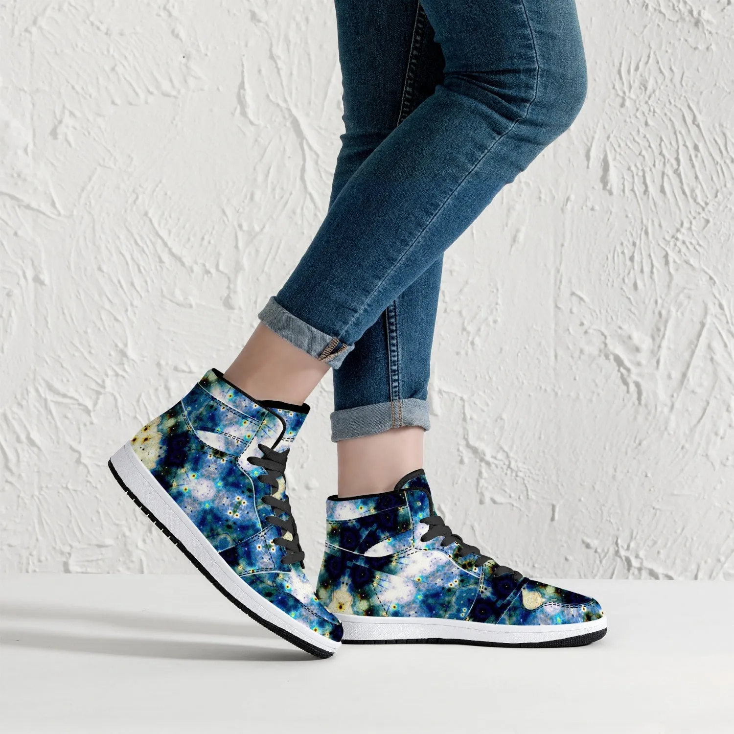 Kithin Psychedelic Split-Style High-Top Sneakers