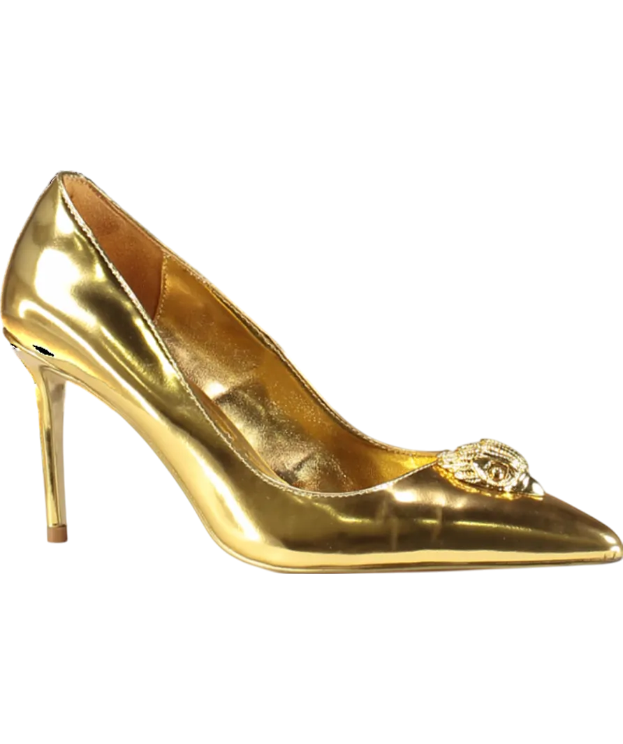 Kurt Geiger Gold  Belgravia Eagle Court Heel UK 4 EU 37 👠