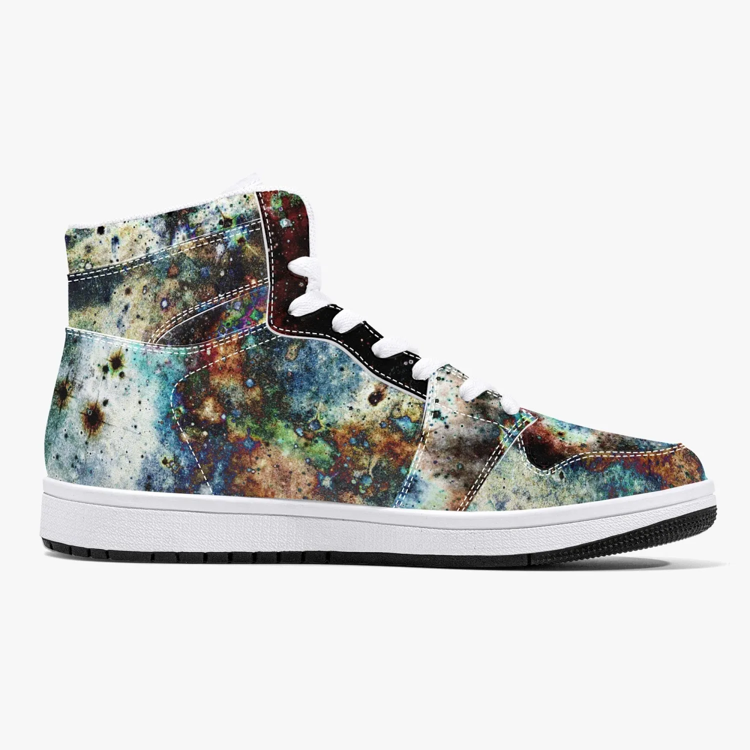 Lunix Psychedelic Split-Style High-Top Sneakers