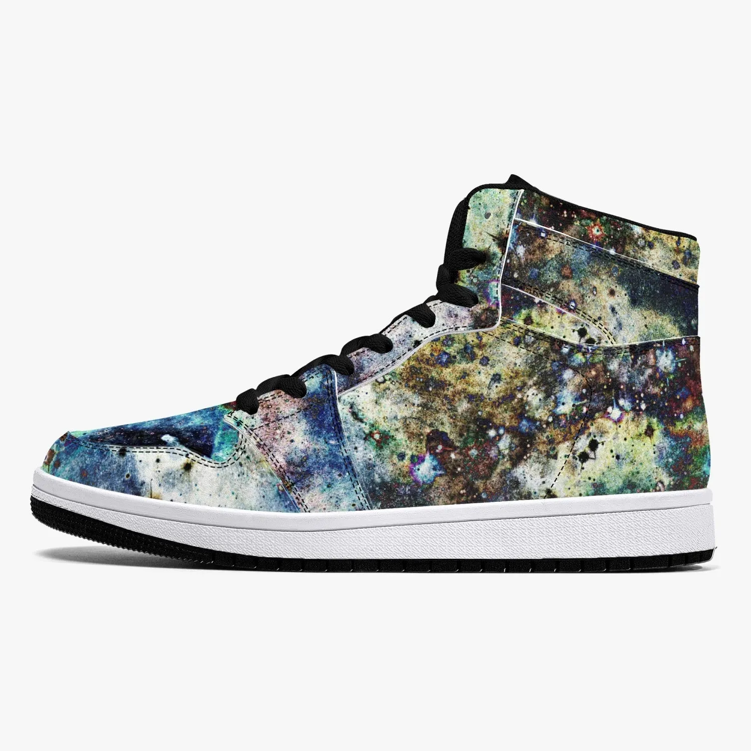 Lunix Psychedelic Split-Style High-Top Sneakers