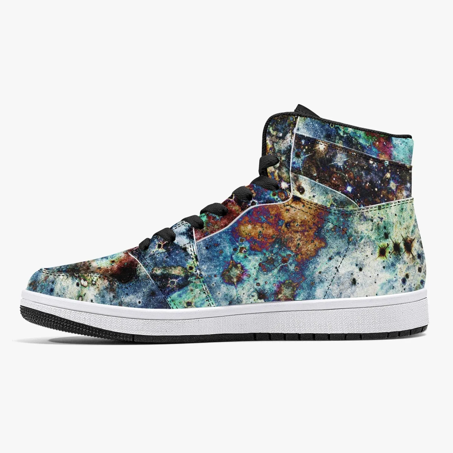 Lunix Psychedelic Split-Style High-Top Sneakers