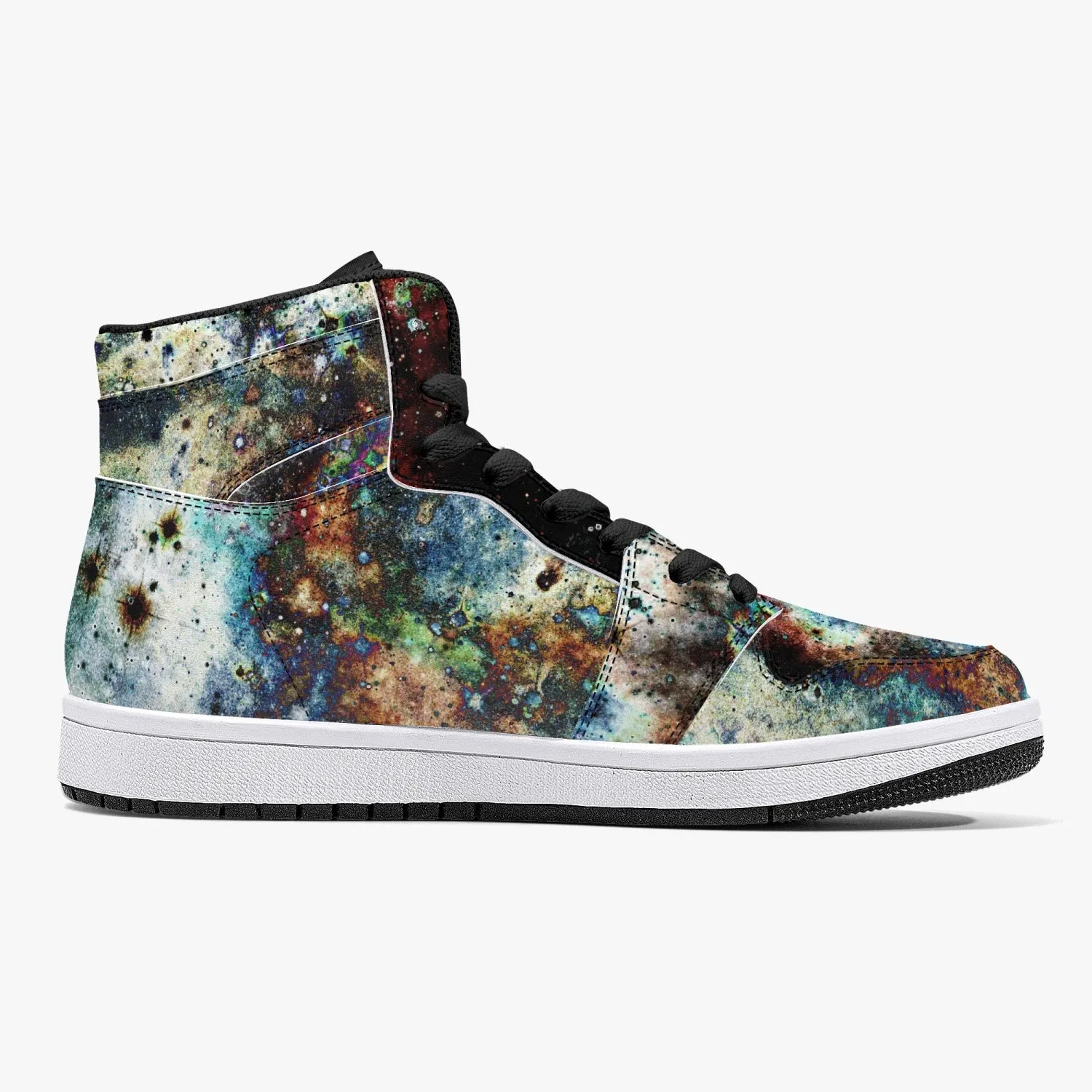 Lunix Psychedelic Split-Style High-Top Sneakers