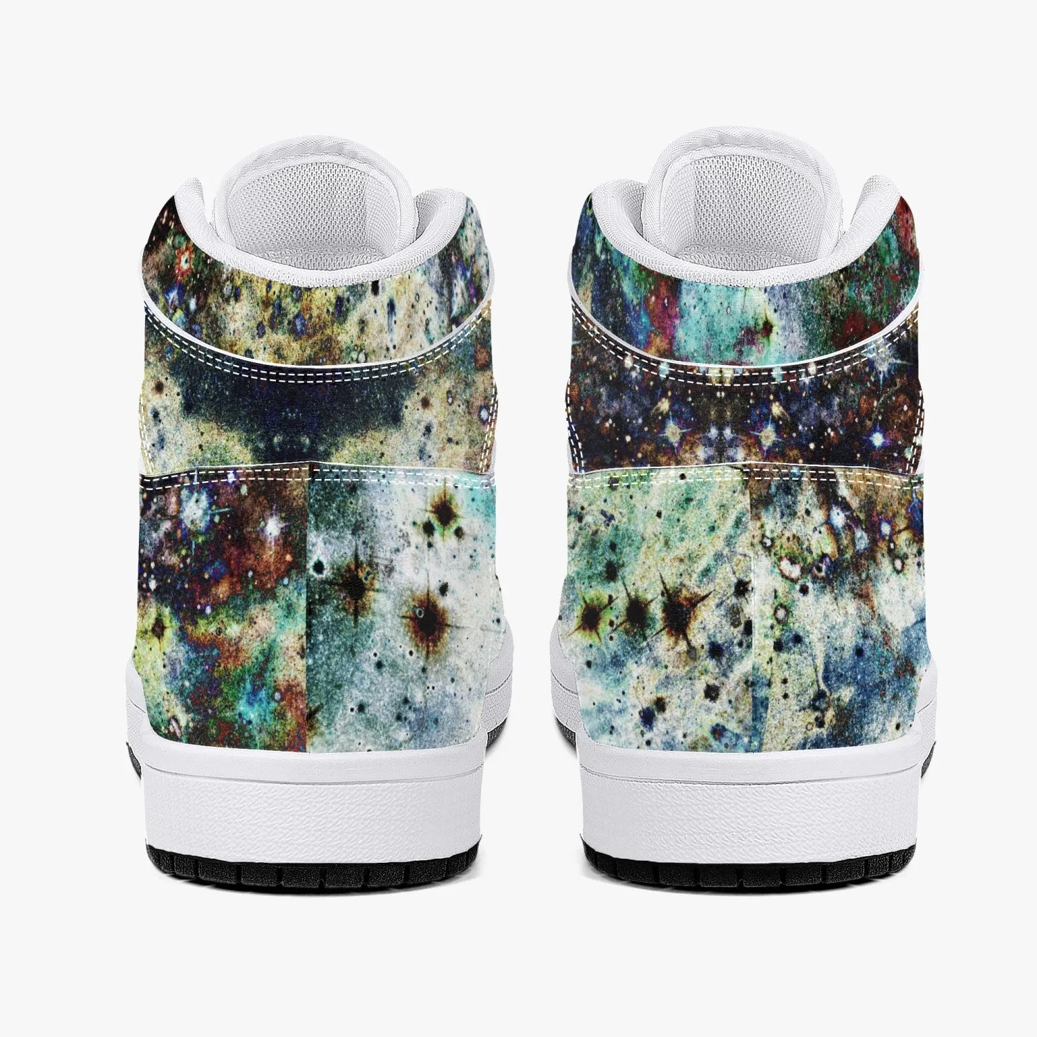 Lunix Psychedelic Split-Style High-Top Sneakers