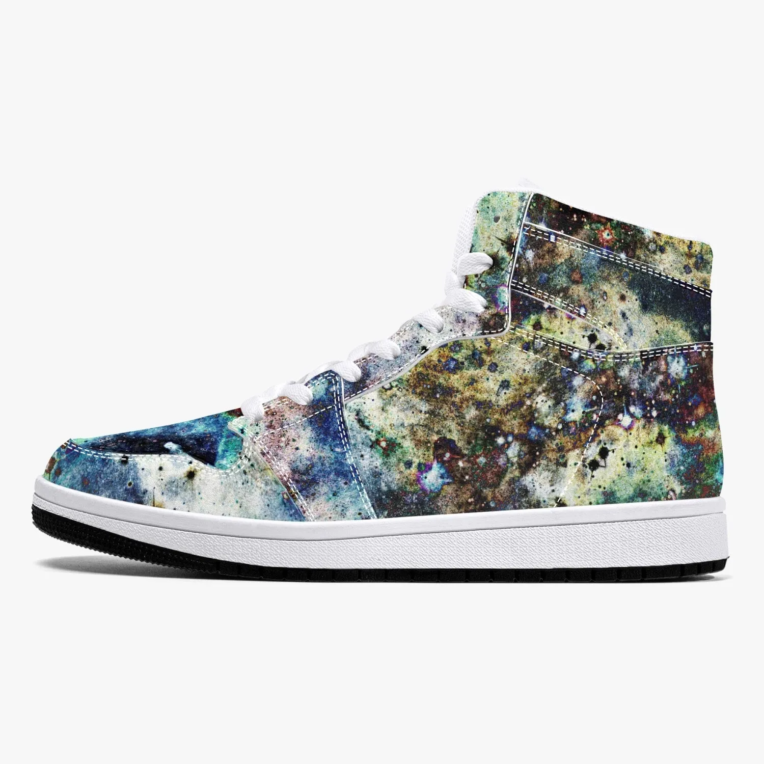 Lunix Psychedelic Split-Style High-Top Sneakers