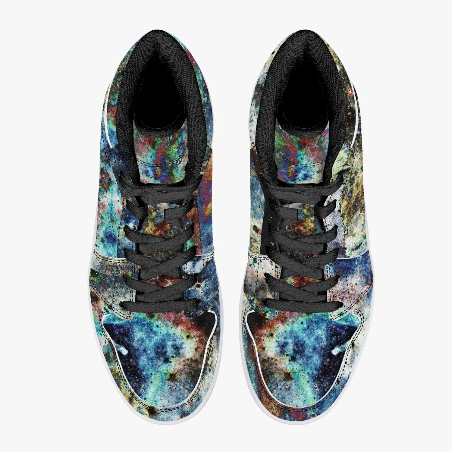 Lunix Psychedelic Split-Style High-Top Sneakers