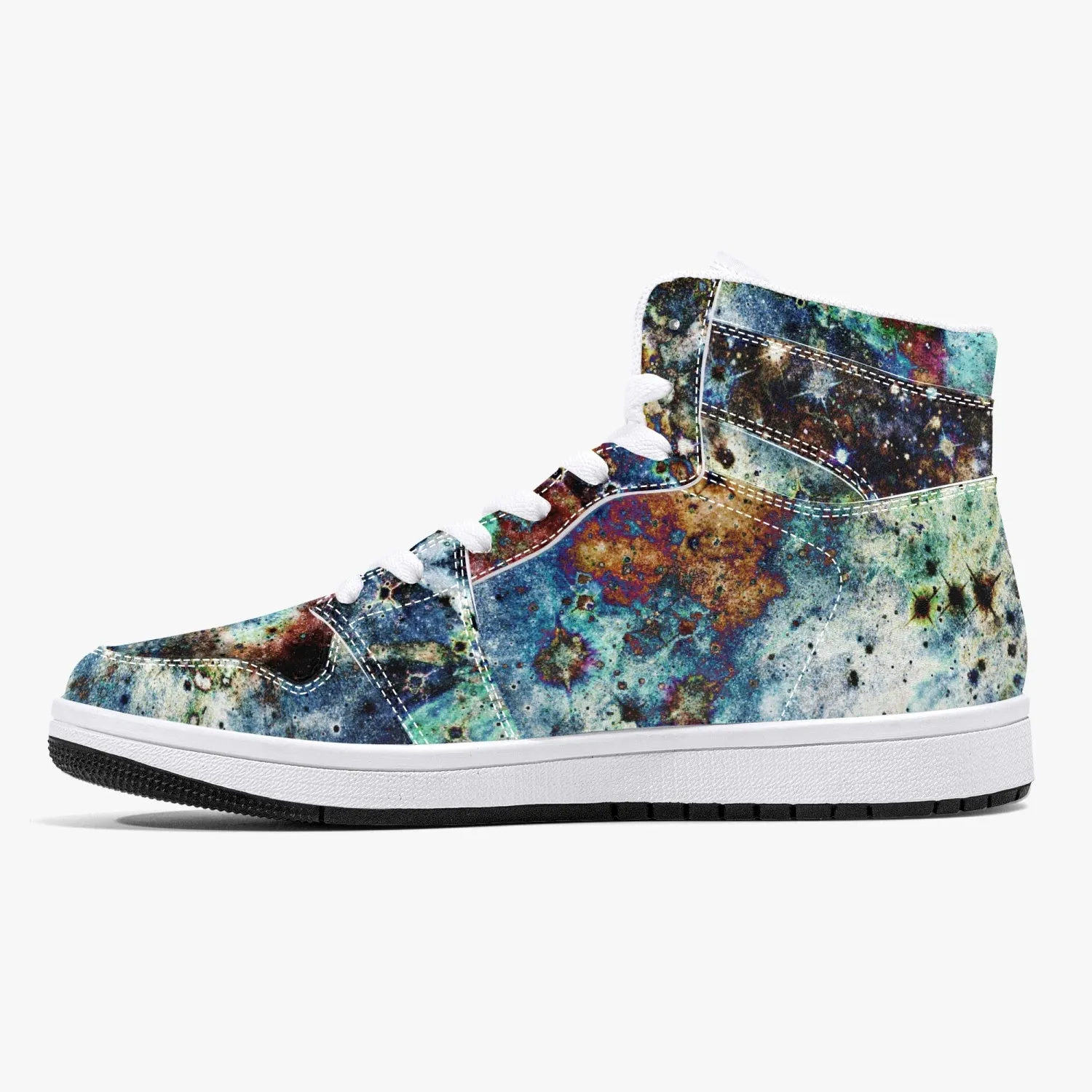 Lunix Psychedelic Split-Style High-Top Sneakers