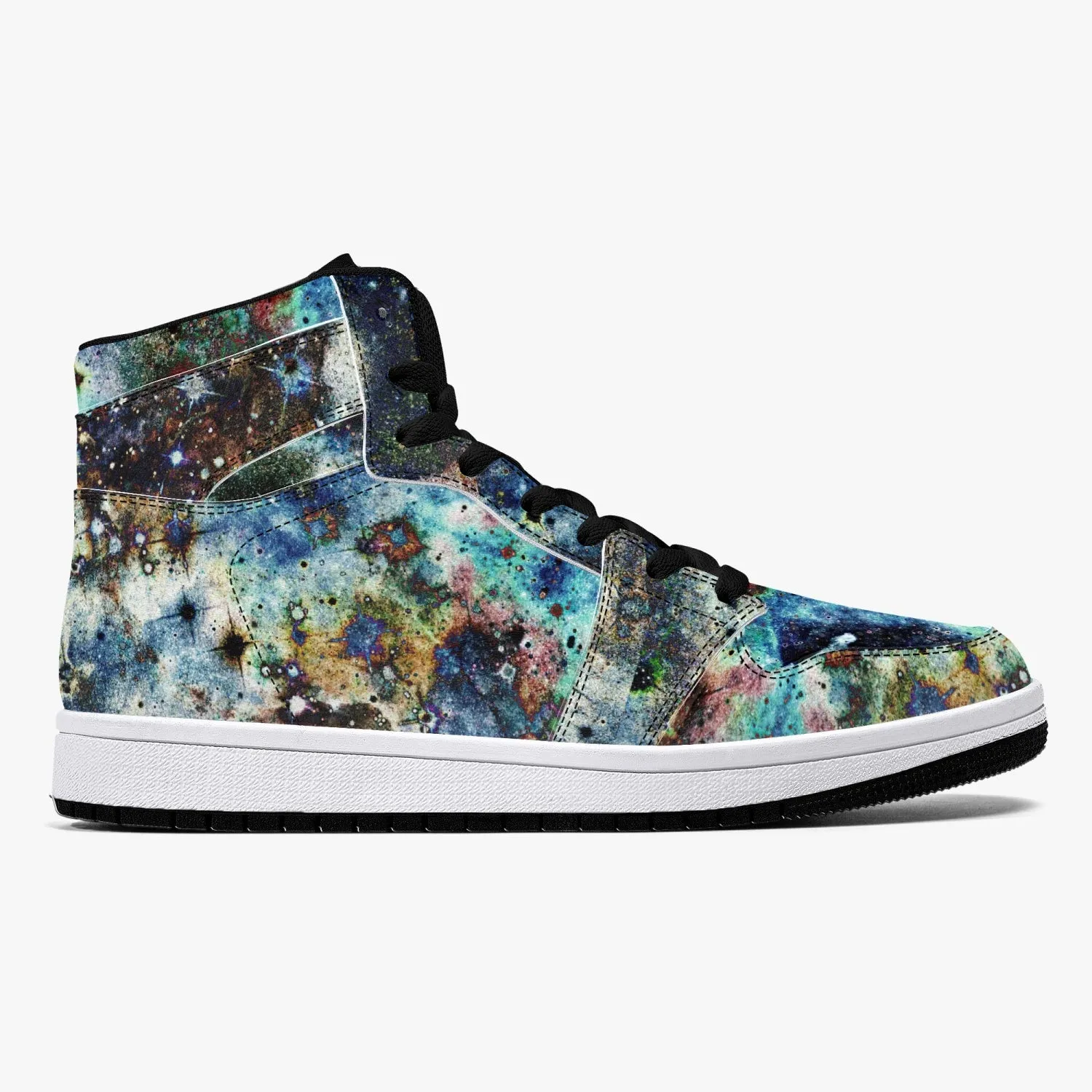 Lunix Psychedelic Split-Style High-Top Sneakers