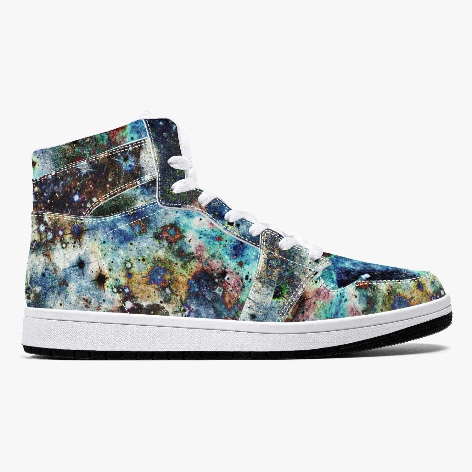 Lunix Psychedelic Split-Style High-Top Sneakers