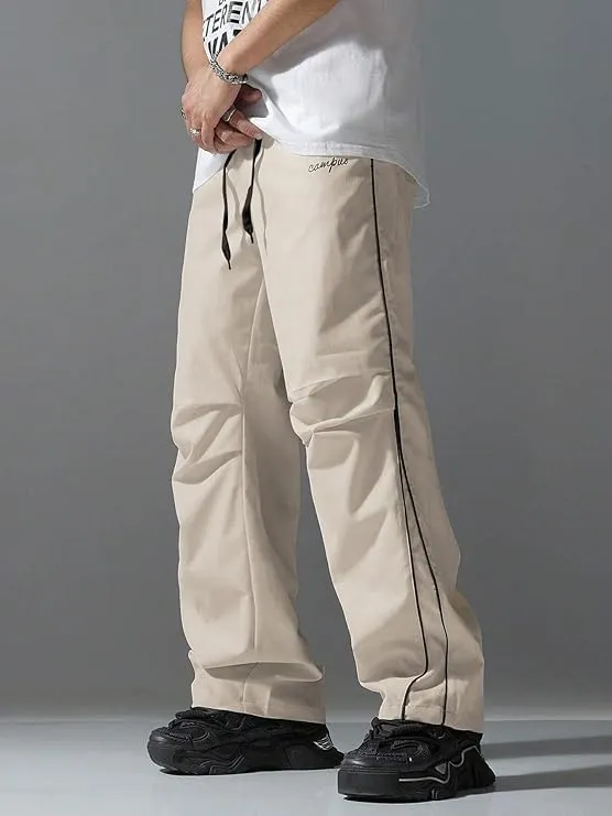 Men's Y2K Baggy Sweatpants Parachute Pants Wide Leg Vintage Track Pants Casual Streetwear
