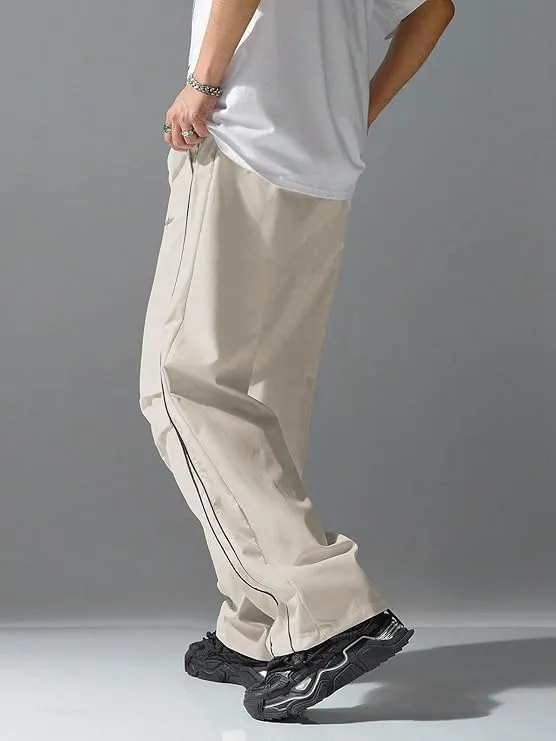 Men's Y2K Baggy Sweatpants Parachute Pants Wide Leg Vintage Track Pants Casual Streetwear