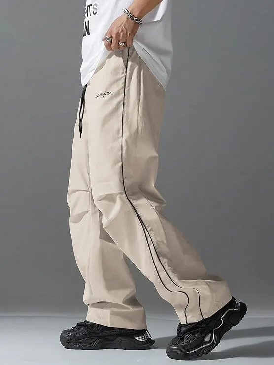 Men's Y2K Baggy Sweatpants Parachute Pants Wide Leg Vintage Track Pants Casual Streetwear