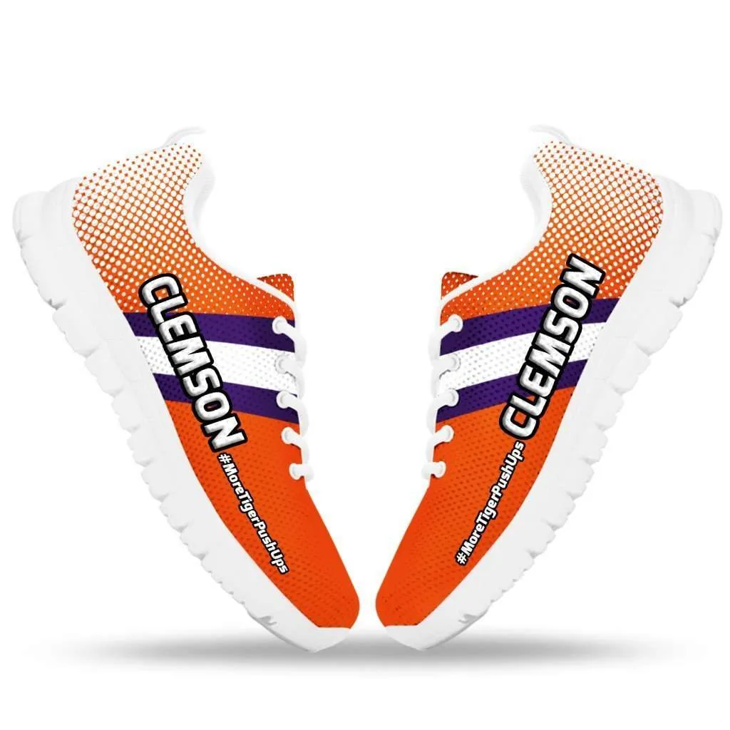 #MoreTigerPushUps Clemson Fan Running Shoes