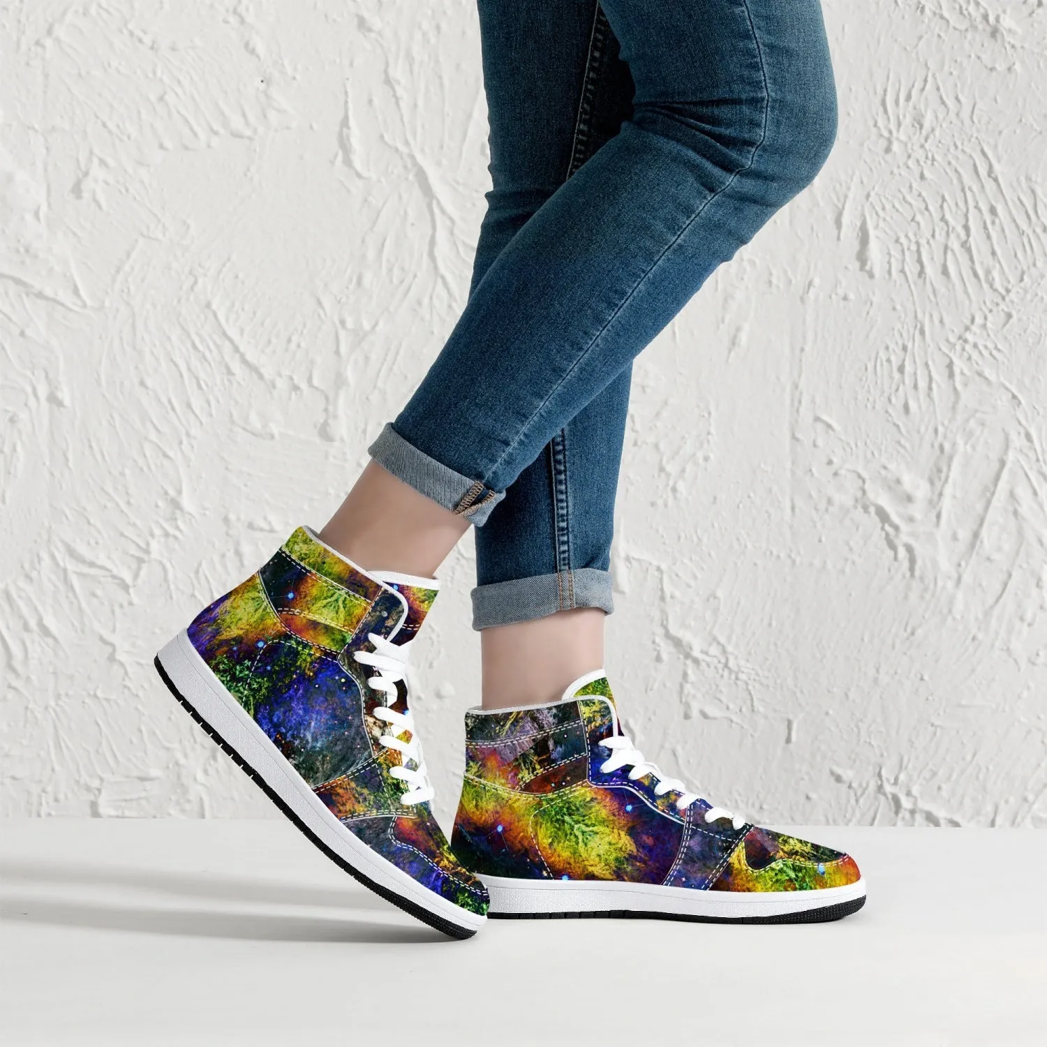Nox Psychedelic Split-Style High-Top Sneakers