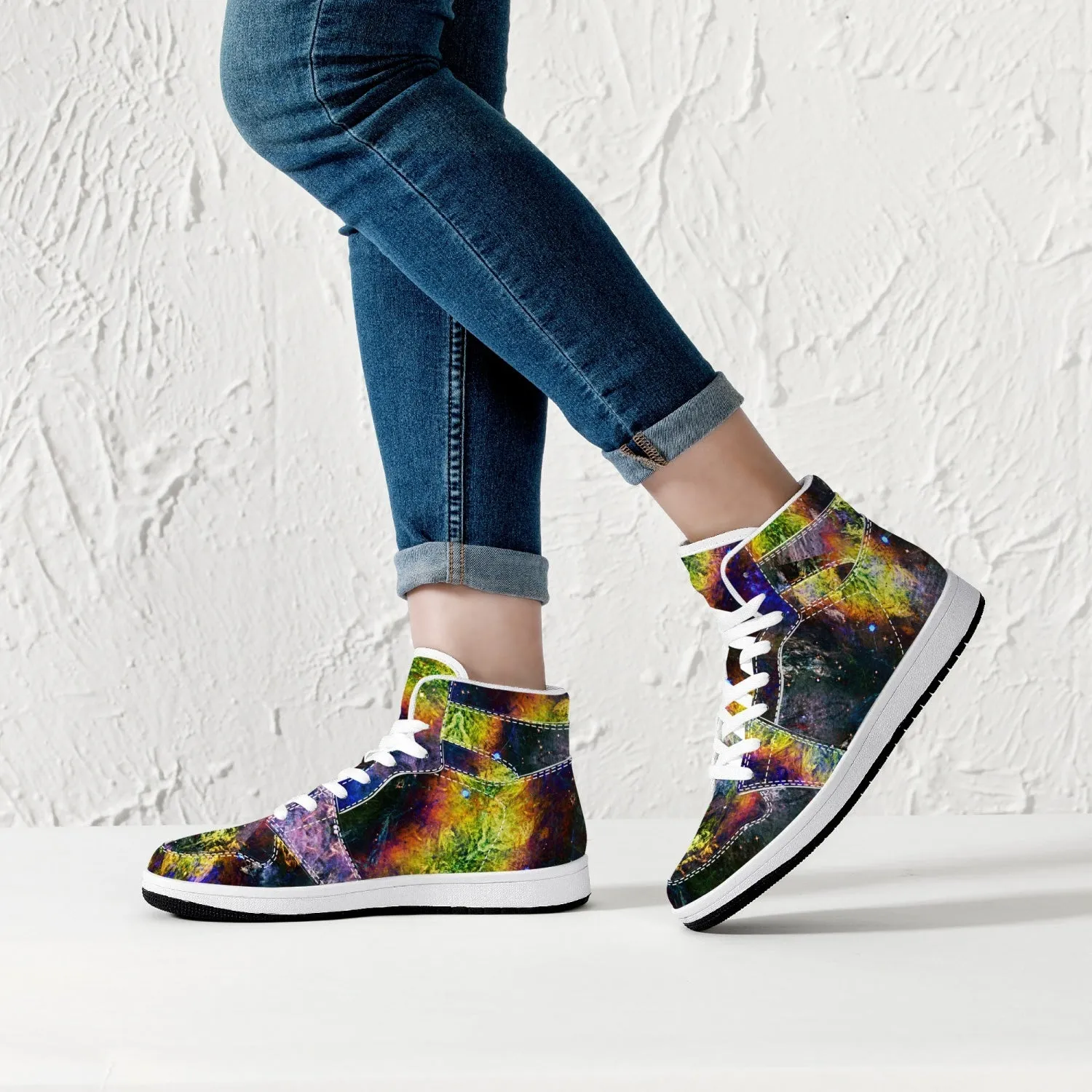 Nox Psychedelic Split-Style High-Top Sneakers