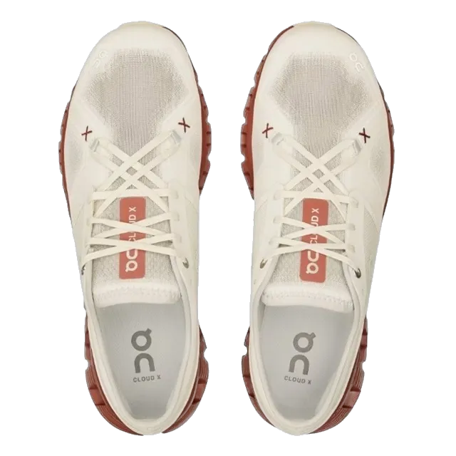 On Running Men's Cloud X 3 Shoes - Ice / Auburn