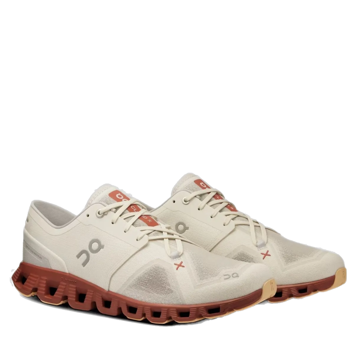 On Running Men's Cloud X 3 Shoes - Ice / Auburn