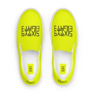 Sixty Eight 93 Logo Black & Lemonade Men's Slip On Shoes