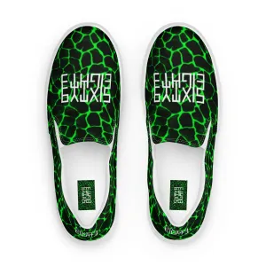 Sixty Eight 93 Logo White Boa Black Lime Men's Slip On Shoes