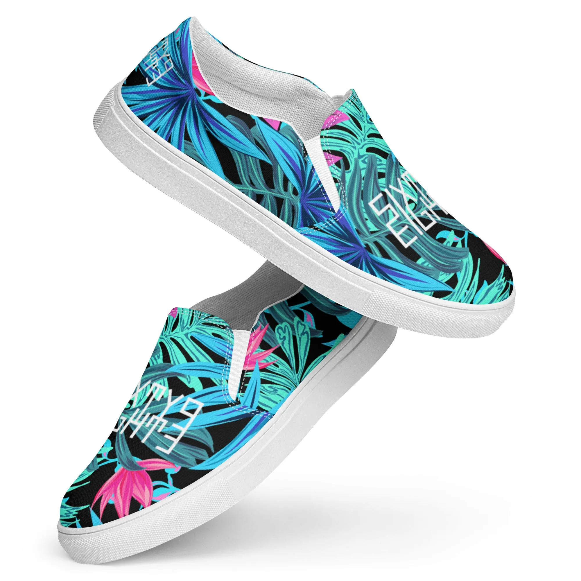 Sixty Eight 93 Logo White Tropical 1.0 Women's Slip On Shoes