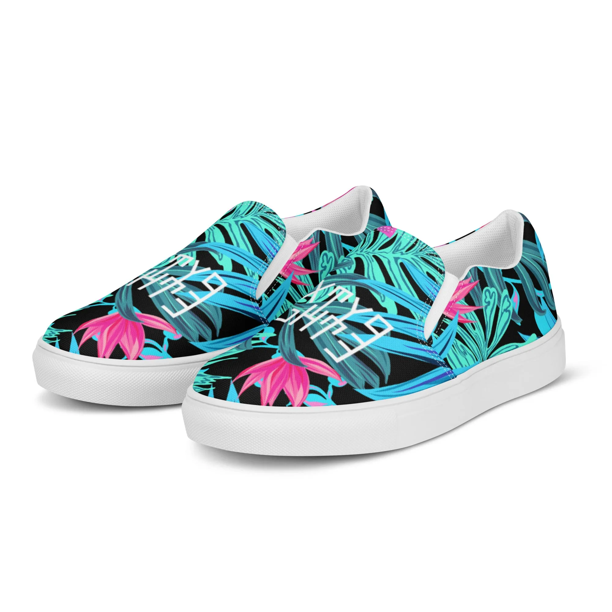 Sixty Eight 93 Logo White Tropical 1.0 Women's Slip On Shoes