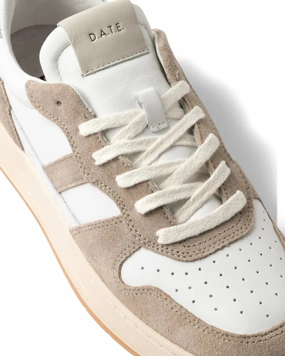 Sneakers Court 2.0 Vintage Calf White-Beige