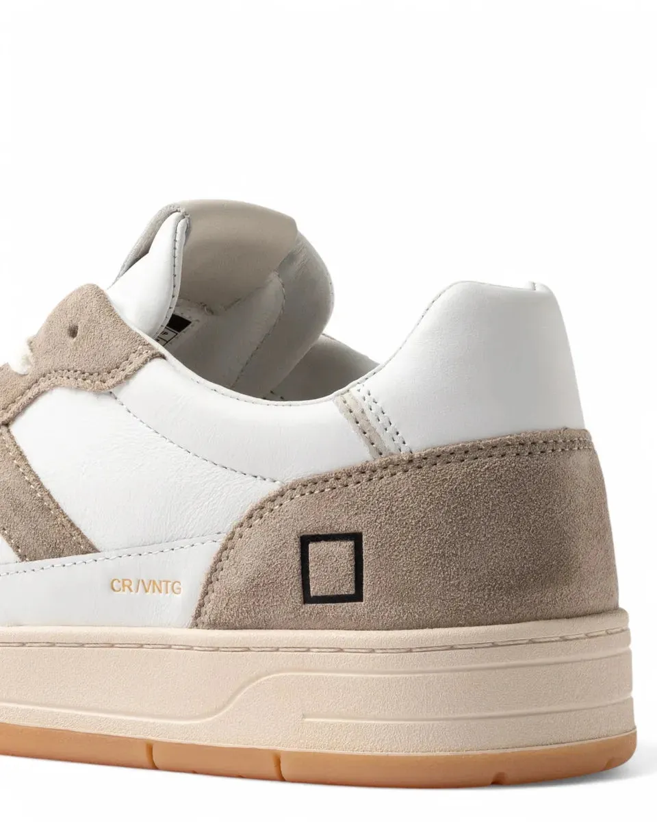 Sneakers Court 2.0 Vintage Calf White-Beige