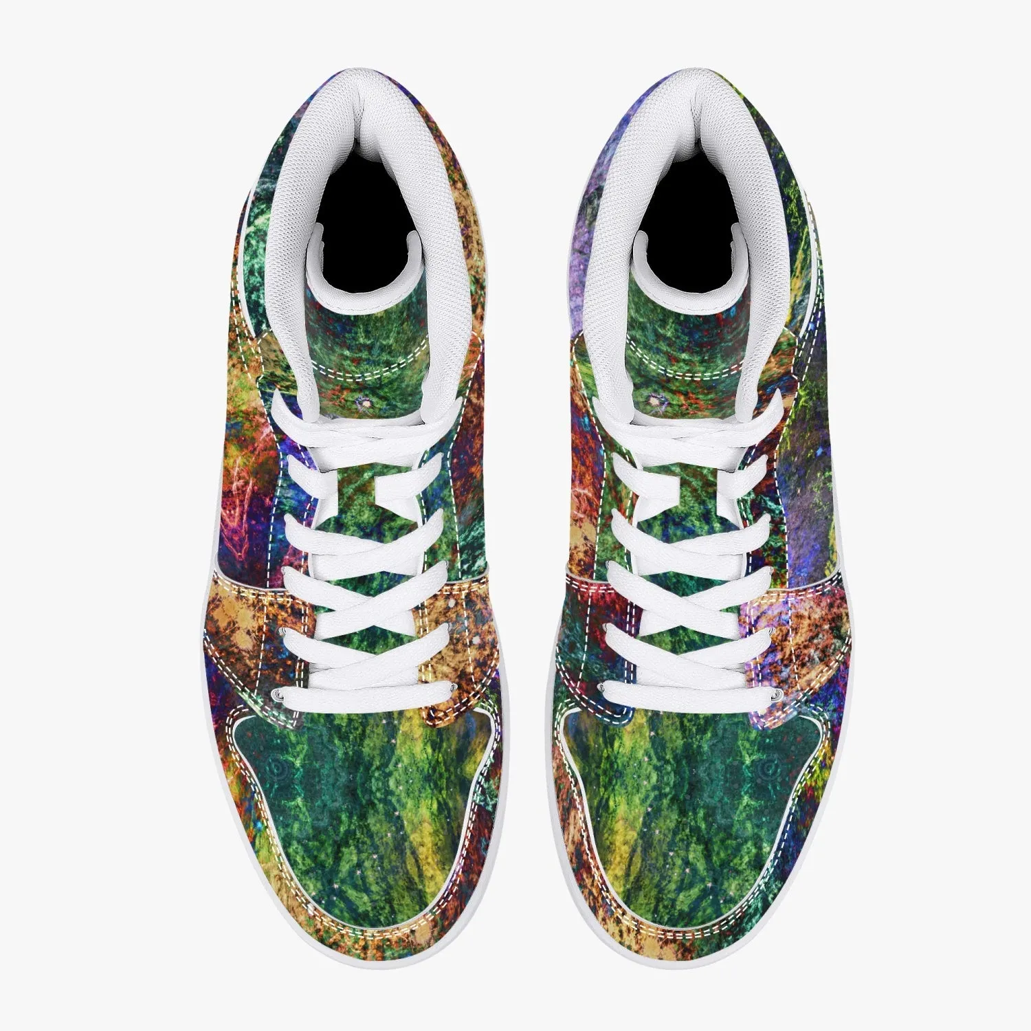 Starflow Psychedelic Split-Style High-Top Sneakers
